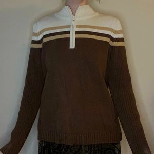 St. John’s Bay vintage Brown zip up Sweater